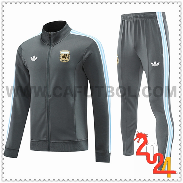 Chandal Chaquetas Futbol Argentina Gris 2024 2025