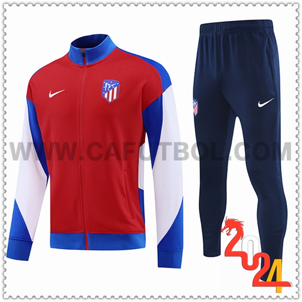 Chandal Chaquetas Futbol Atletico Madrid Rojo/Azul/Blanco 2024 2025
