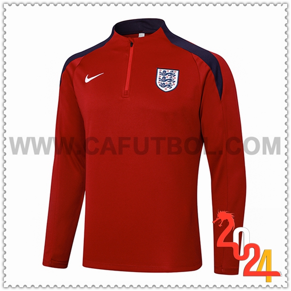 Sudadera Entrenamiento Inglaterra Rojo/Azul 2024 2025