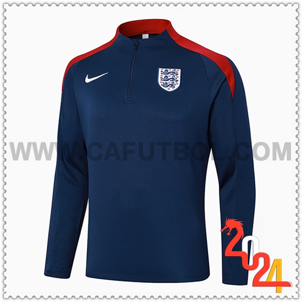 Sudadera Entrenamiento Inglaterra Azul/Rojo 2024 2025