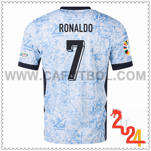Segunda Camiseta Futbol Portugal RONALDO #7 Eurocopa 2024