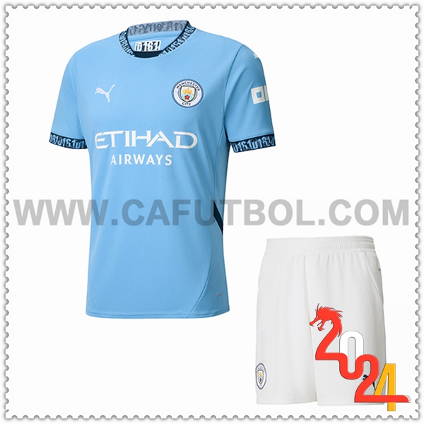 Primera Nuevo Equipacion del Manchester City Ninos 2024 2025