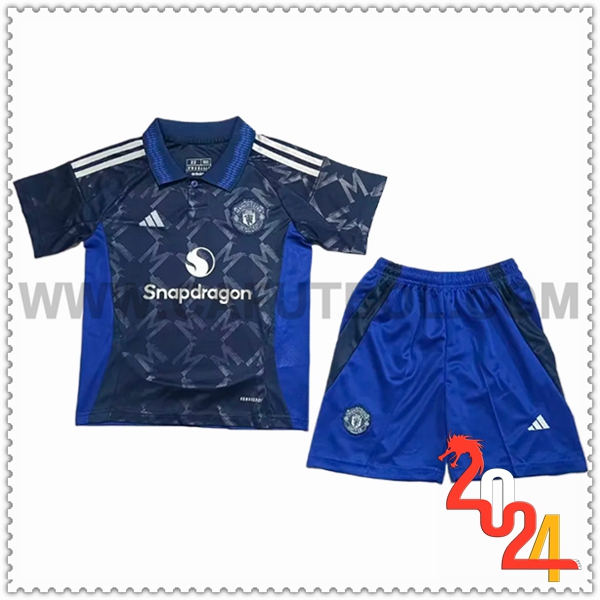 Segunda Equipacion del Manchester United Ninos 2024 2025