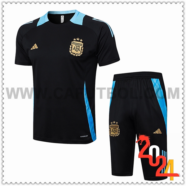 Camiseta Entrenamiento Argentina Negro/Azul 2024 2025