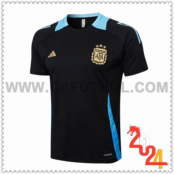 Camiseta Entrenamiento Argentina Negro/Azul 2024 2025