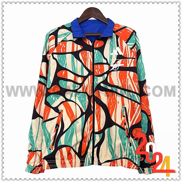Rompevientos Arsenal Naranja/Verde/Negro/Azul 2024 2025
