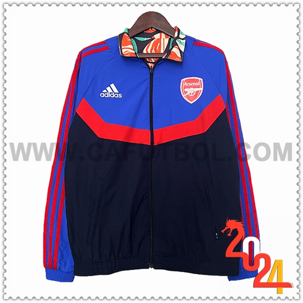 Rompevientos Arsenal Negro/Azul/Rojo 2024 2025
