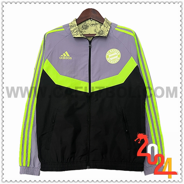 Rompevientos Bayern Munich Negro/Gris/Verde 2024 2025
