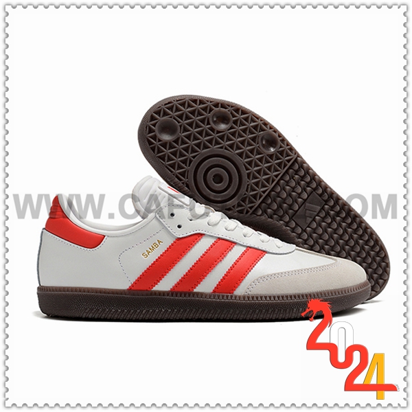 Adidas Zapatos Futbol SAMBA MESSI INDOOR BOOTS Blanco/Gris/Rojo