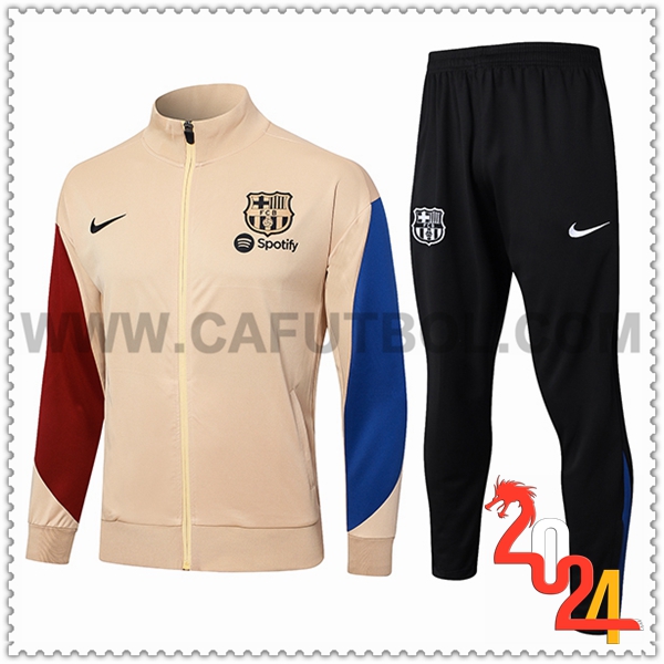 Chandal Chaquetas Futbol FC Barcelona Amarillo/Azul/Rojo 2024 2025