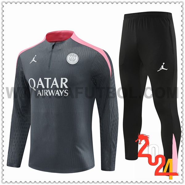 Chandal Futbol PSG Gris Oscuro 2024 2025