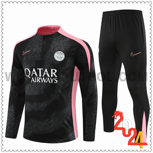 Chandal Futbol PSG Negro/Rosa 2024 2025