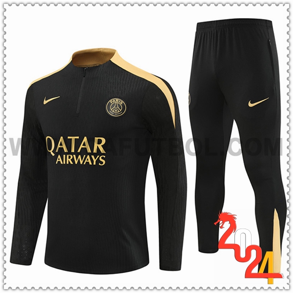 Chandal Futbol PSG Negro/Amarillo 2024 2025