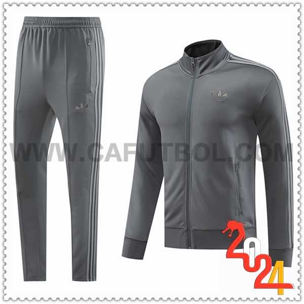 Chandal Chaquetas Futbol Adidas Gris 2024 2025