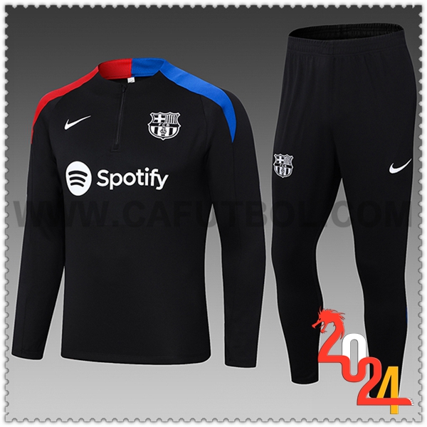 Chandal Futbol FC Barcelona Ninos Negro/Azul/Rojo 2024 2025