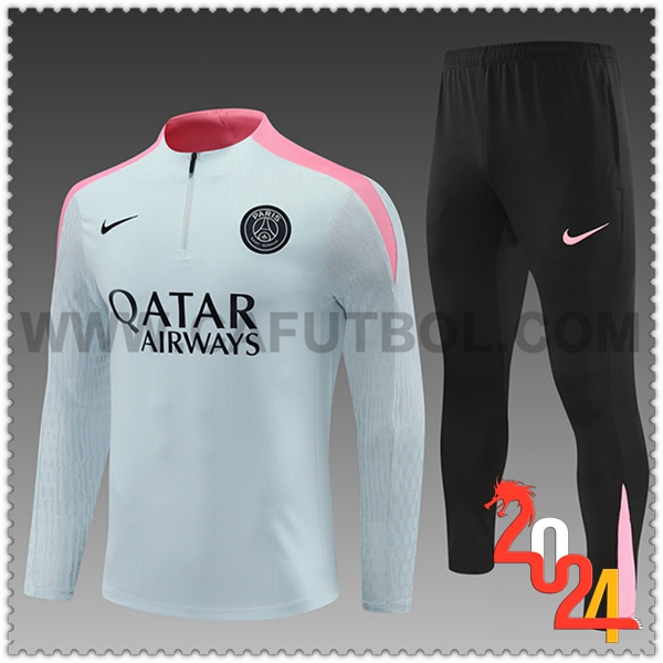 Chandal Futbol PSG Ninos Gris/Rosa 2024 2025