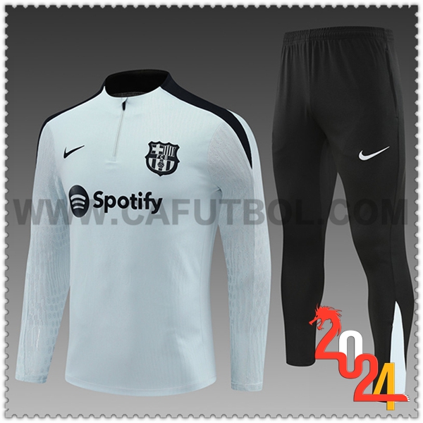 Chandal Futbol FC Barcelona Ninos Gris/Negro 2024 2025