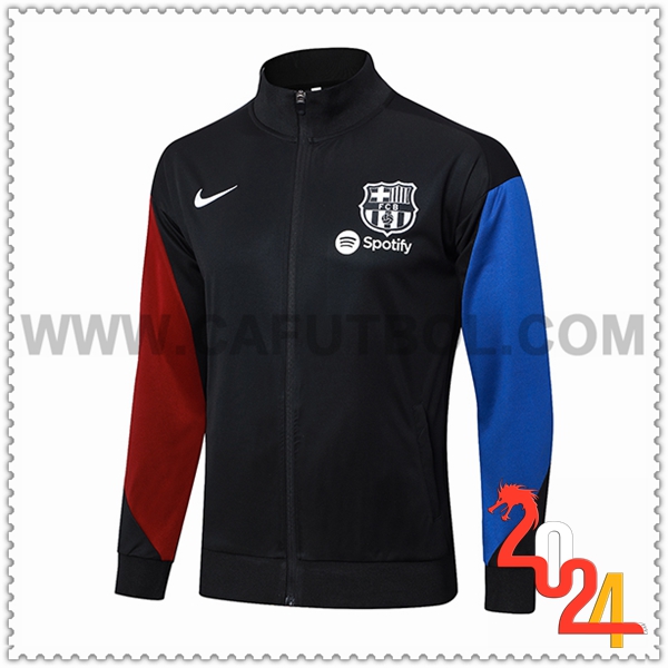 Chaquetas Futbol FC Barcelona Negro/Rojo/Azul 2024 2025