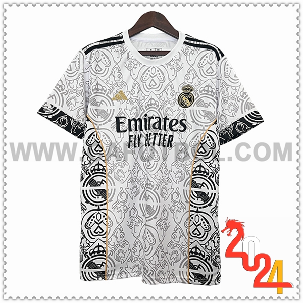 Camiseta Futbol Real Madrid Blanco Edicion especial 2024 2025