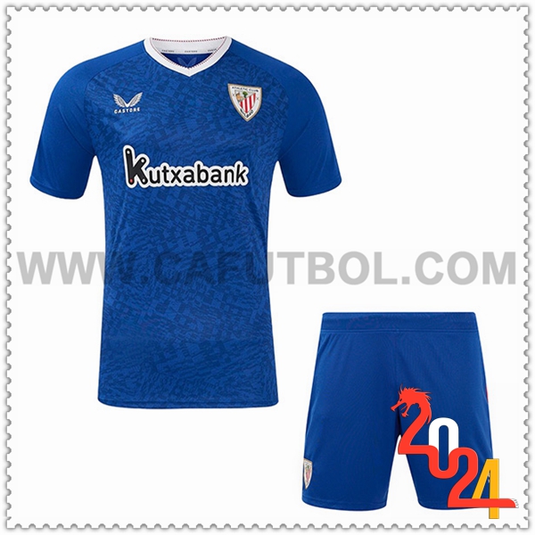 Segunda Nuevo Equipacion del Athletic Bilbao Ninos 2024 2025