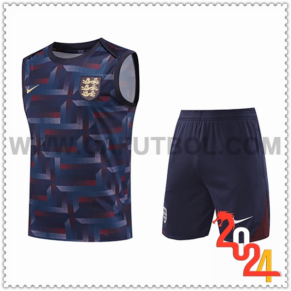 Camiseta Entrenamiento sin mangas Inglaterra Azul Oscuro 2024 2025