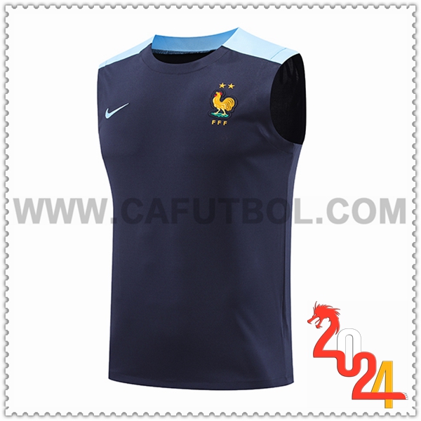 Chalecos De Futbol Francia Azul Oscuro 2024 2025 -02
