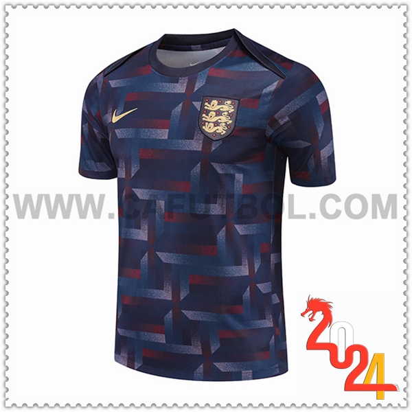 Camiseta Entrenamiento Inglaterra Azul Oscuro 2024 2025