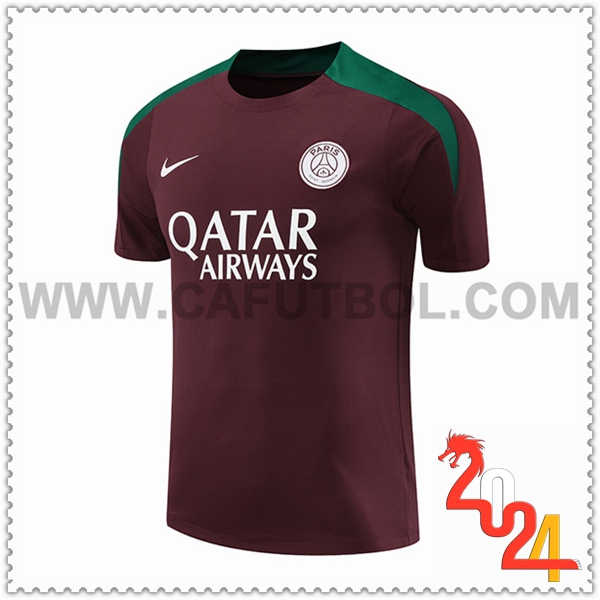 Camiseta Entrenamiento PSG Rojo/Verde 2024 2025