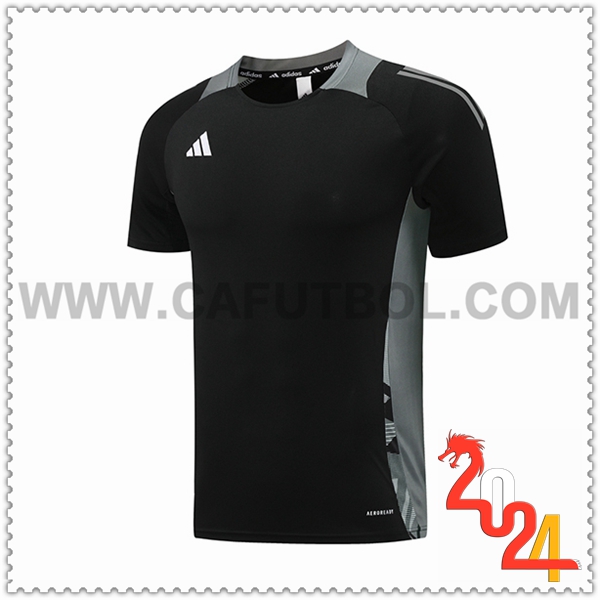 Camiseta Entrenamiento Adidas Negro/Gris 2024 2025