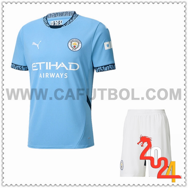 Primera Equipacion del Manchester City + Pantalones 2024 2025