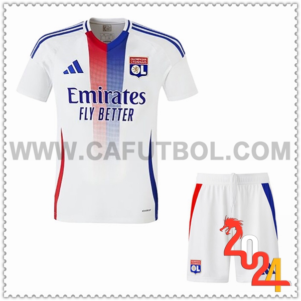 Primera Equipacion del Lyon OL + Pantalones 2024 2025