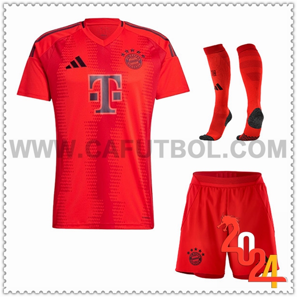 Primera Equipacion del Bayern Munich (Pantalones + Chaussettes) 2024 2025