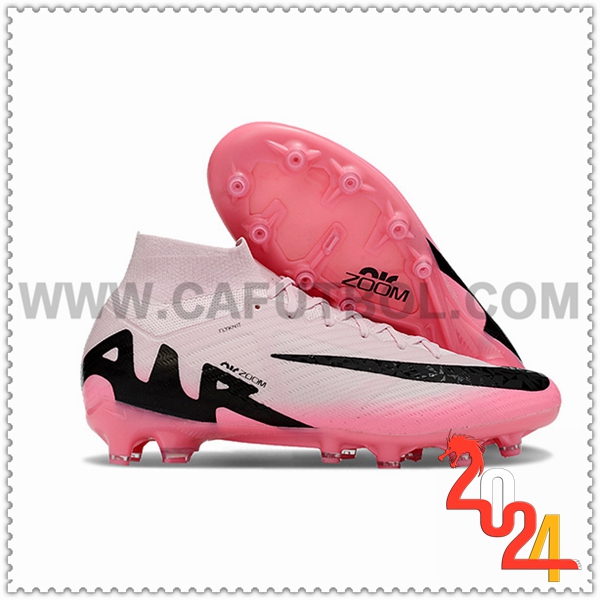 Nike Botas De Fútbol Air Zoom Mercurial Superfly IX Elite AG Rosa/Negro