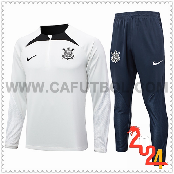 Chandal Futbol Corinthians Blanco/Negro 2024 2025