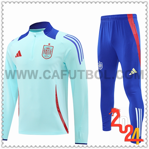 Chandal Futbol España Azul Clarou 2024 2025