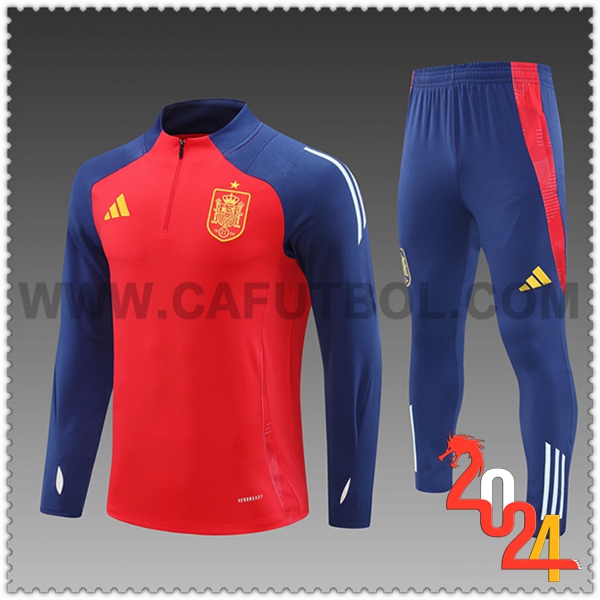 Chandal Futbol España Ninos Rojo/Azul 2024 2025