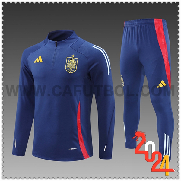 Chandal Futbol España Ninos azul real 2024 2025