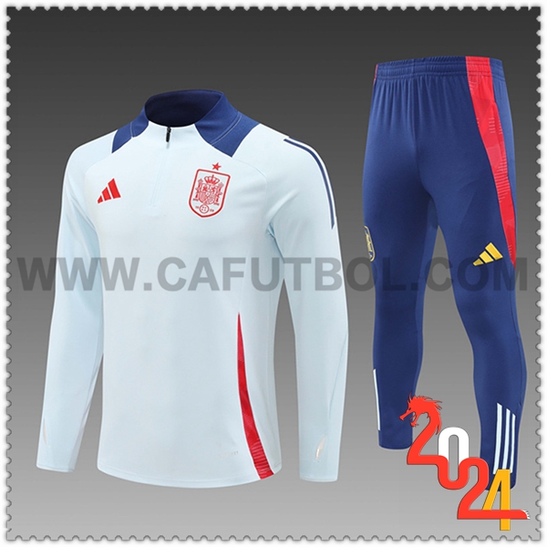 Chandal Futbol España Ninos Azul Claro 2024 2025