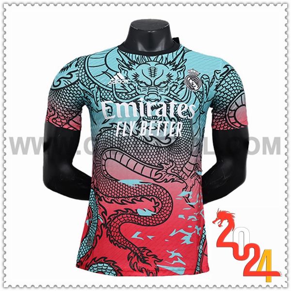 Camiseta Futbol Real Madrid Rojo/Verde Edicion especial 2024 2025