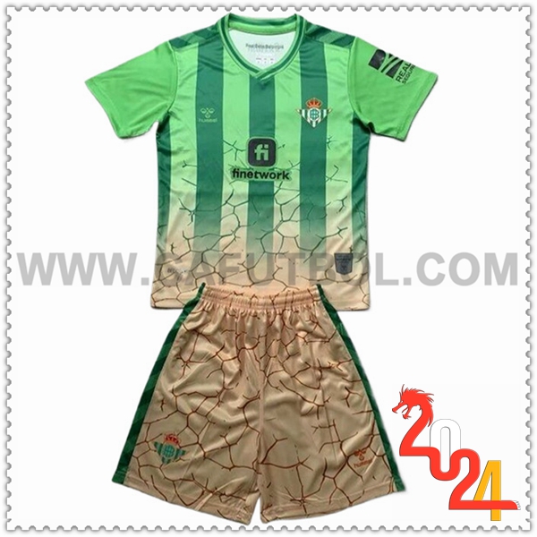 Equipacion del Real Betis Ninos Verde Edicion especial 2024 2025
