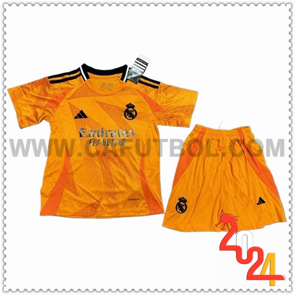 Segunda Equipacion del Real Madrid Ninos 2024 2025