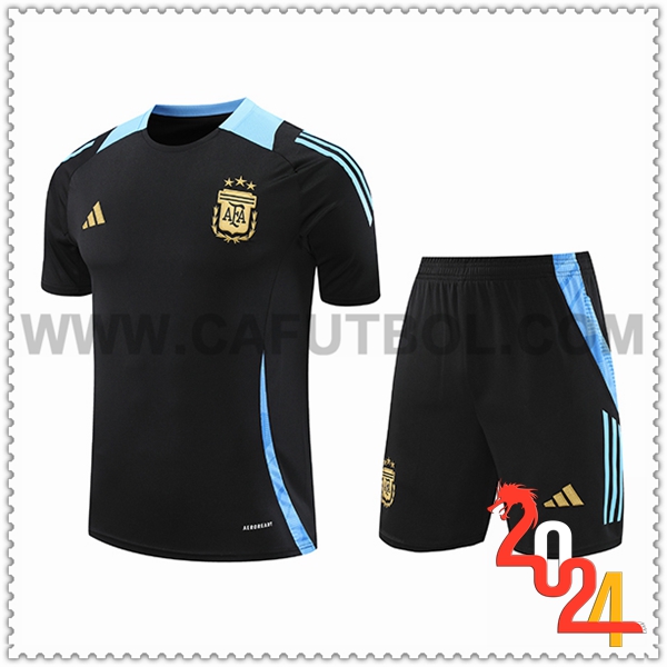Camiseta Entrenamiento Argentina Negro/Azul 2024 2025