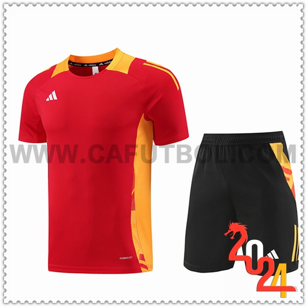 Camiseta Entrenamiento Adidas Rojo/Amarillo 2024 2025