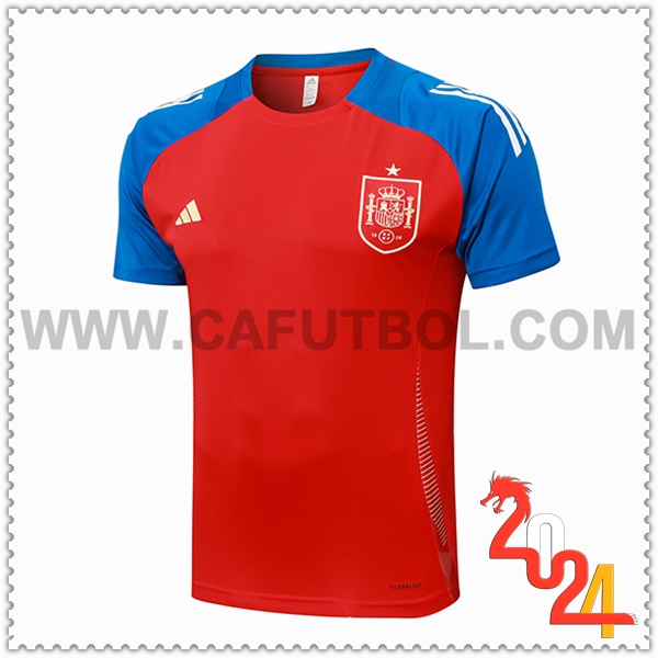 Camiseta Entrenamiento España Rojo/Azul 2024 2025