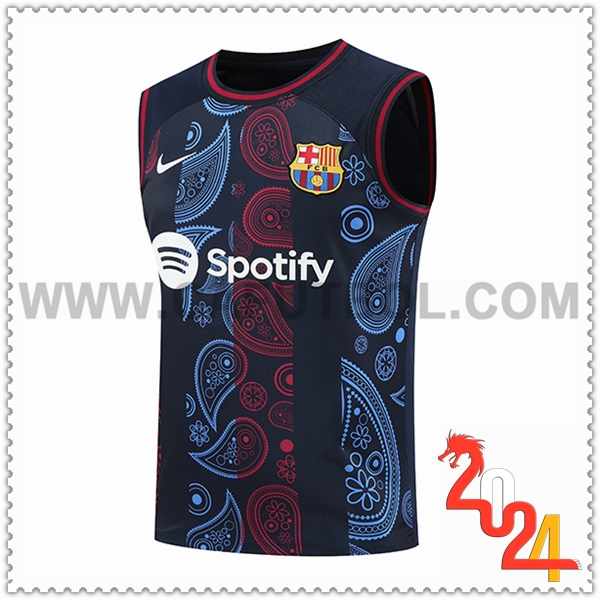 Chalecos De Futbol FC Barcelona Negro/Rojo/Azul 2024 2025 -02