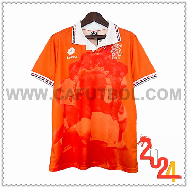 Primera Camiseta Retro Paises Bajos 1996