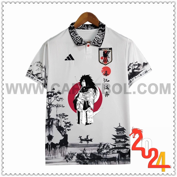 Camiseta Equipo Japon Blanco/Negro Edicion especial 02 2024 2025