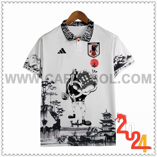 Camiseta Equipo Japon Blanco/Negro Edicion especial 07 2024 2025