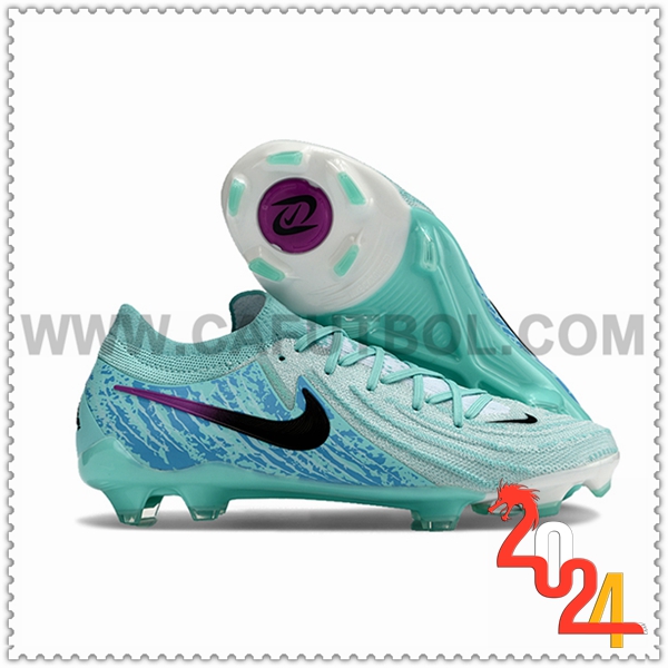 Nike Botas De Fútbol Phantom Luna Elite NU FG Verde/Azul -02