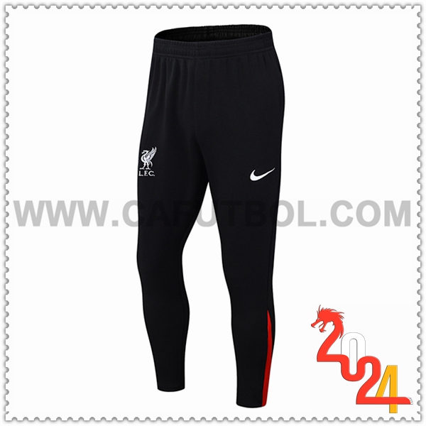 Pantalon Entrenamiento FC Liverpool Negro/Rojo 2024 2025